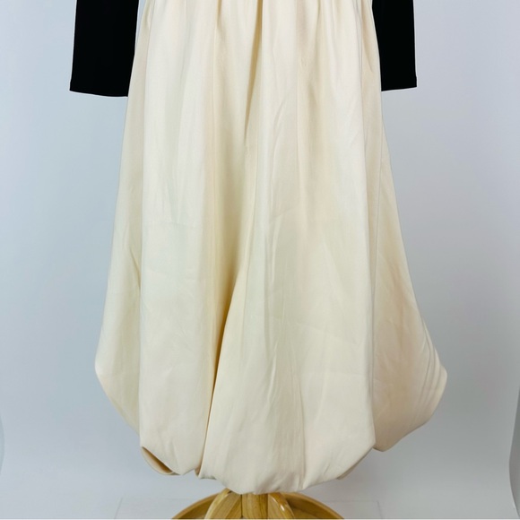 A New Day Off The Shoulder Colorblock Bubbleskirt Midi Dress Size Small - Picture 4 of 16